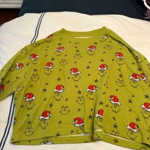 American Eagle Outfitters Green Grinch Sweater
